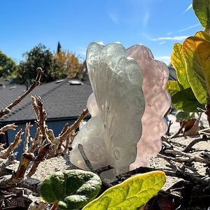 Feather Fluorite Fairy in Green and Purple